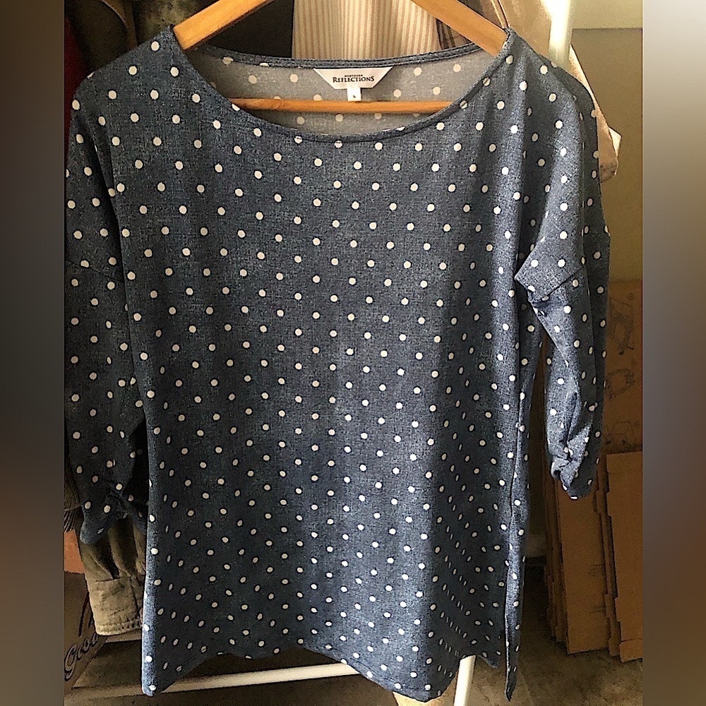 NORTHERN REFLECTIONS chambray top